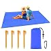 BROTOU Compact Beach Pocket Blanket for Outdoor Camping,Hiking,Travel,Festival, Sports Sand Proof Picnic Mat Quick Dry Ground Cover Tarp(Size 79"x55") (Blue) (Blue)