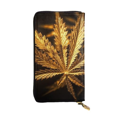 Portefeuille cuir doré femme chic et grand format pour smartphone