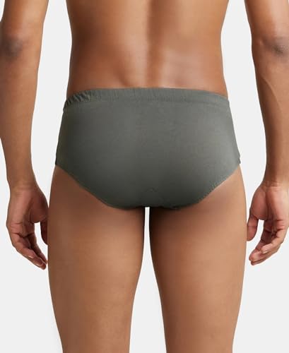 Image of Jockey 8035 Men Super Combed Cotton Solid Brief with Ultrasoft Concealed Waistband (Pack of 2)