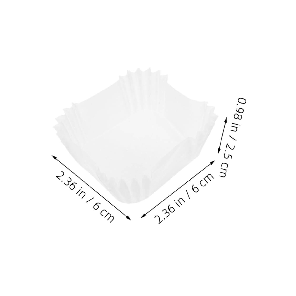 2000 Piezas Taza De Pastel Cuadrada Envoltorios De Papel Para Cupcakes De Calidad Alimentaria Para Hornear Muffins Medianos Soportes De Papel Para Postres Para Cupcakes