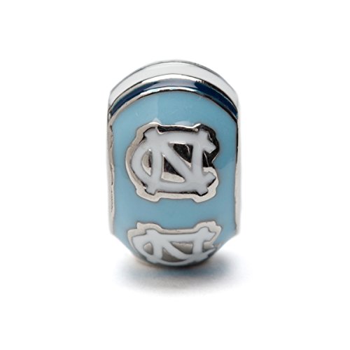 Stone Armory University Of North Carolina Bead For Women | Blue And White North Carolina Unc Logo Bead Charm | University Of North Carolina Tar Heels Jewelry | Perfect North Carolina Gift For Fans, Students, Alumni | Fits Most Charm Bracelet Brands #TOP1