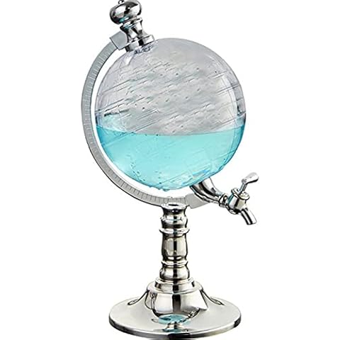 Globe Wine Decanters Drink Dispenser for Alcohol 1.5L Drinking Game Beer Liquor Dispenser Strainers Bar Accessories Cover