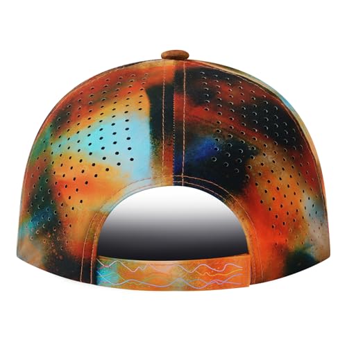 Image of UPF 50+ Performance Water Resistant Baseball Cap Lightweight Breathable Hat Golf Running Boat Hiking for Men Women