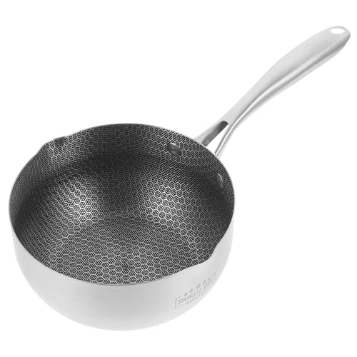 EXAOMBLE Sartén Japonesa de Acero Inoxidable Diseño Antiadherente para Cocinar, Compatible Tipo de Cocinas y Fácil de Voltear Alimentos