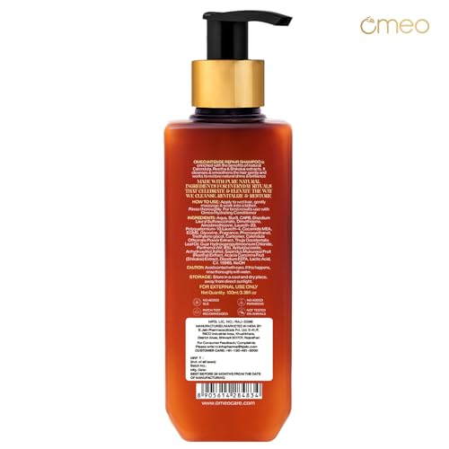 Image of Omeo Anti Dandruff Shampoo 100ml(Pack of 2) | With Neem, Ginger Arnica, Calendula & Thuja | Dandruff Control, Reduces Itchy Scalp, Flakes & Scalp Fungus | Homeopathic Formula | For Men & Women