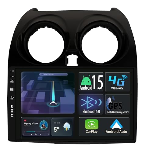 Autoradio Nissan Qashqai J10 Carplay sans fil et puce DSP pour un son haute fidélité en voiture