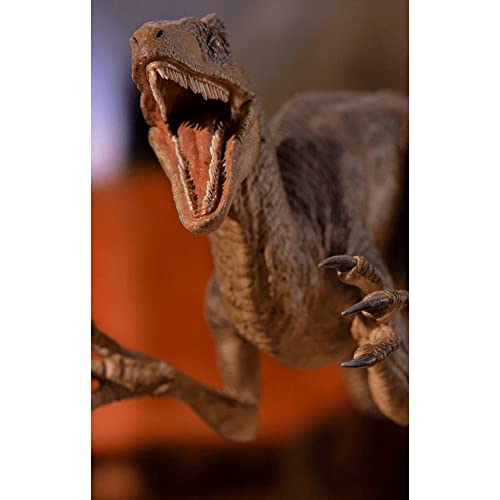 Estatua Velociraptor Attack 31 cm. Jurassic Park. Art Scale. Escala 1:10. Iron Studios