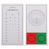 Yardwe 2 Stück Sehtafeln für Wand aus Pvc Leichte und Tragbare Augentesttafeln für Professionelle Sehprüfung und Einfache Aufbewahrung Beim Sehtest