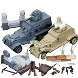 テクニカルミリタリータンクモデル、スチュアート軽戦車 ミリタリーシリーズ、レゴと互換性のある玩具 (100117-1+100117-2 4人用)