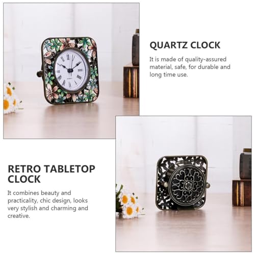 Decoración de escritorio con reloj de mesa decorativo mini 4