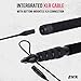LyxPro Portable Mic Boom Pole Arm 5 Section Stretchable Padded Handheld Telescopic Aluminum Adjustable With Built In Internal XLR Cable Shotgun Zoom Microphones, Fish Pole extends 2.4’ - 9.25’ MPL-20