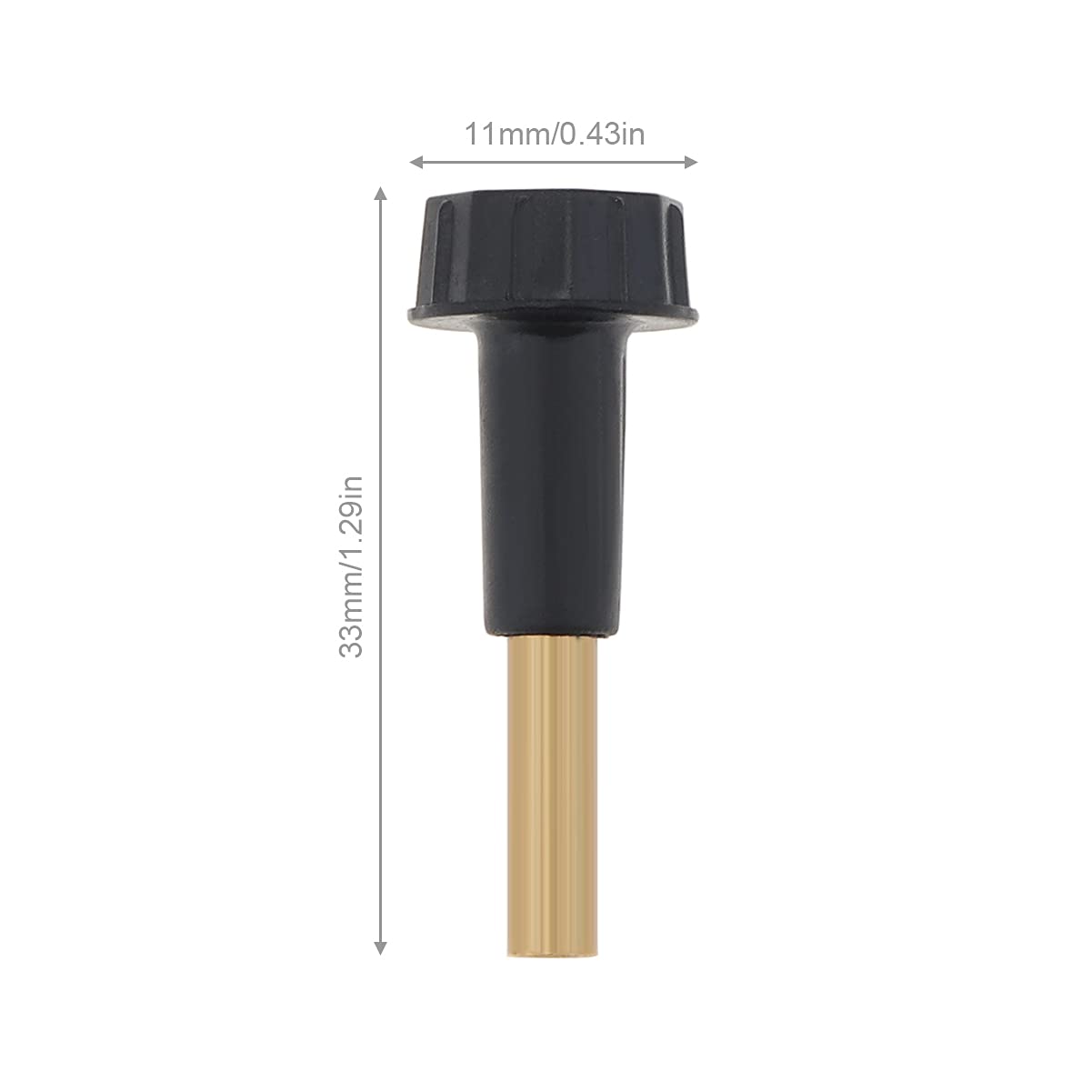 RTNLIT 4Pcs On/Off Lamp Knob Replacement Light Turn Switch Knobs with 1/2" Extensions, Black