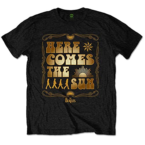 T-Shirt # S Unisex Black # Here Comes the Sun