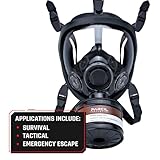 Photo of the Tactical Full Face Respirator Compatible Industry Standard Canister