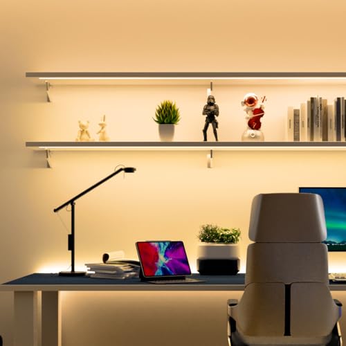 Image of BTF-LIGHTING FCOB COB LED Strip Lights 5V USB Powered Warm White 3000K | 3.28FT 320LEDs CRI90+ Dimmable Super Bright LED Light with 3M Tape for TV Backlight PC 3D Printer Cabinet Home DIY Lighting