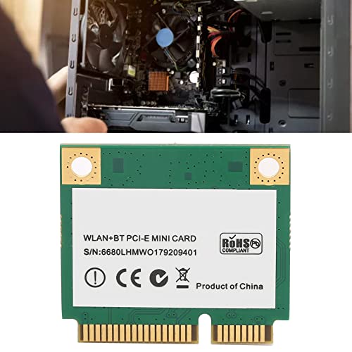 Tarjeta WiFi 6 de Banda Dual 3000 Mbps, Adaptador de Red Mini PCI E con Bluetooth 5.1, MU-MIMO, 2.4 GHz / 5 GHz miniatura 4