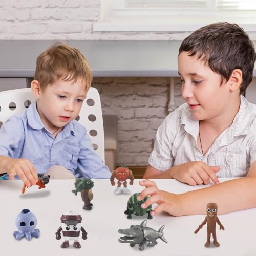 NAVESO 24 Figurines Italian Brainrot, Tung Tung Tung Sahur Figures, Tralalero Tralala Figurines d’action, Bombardino Crocodilo Jouet, BRR BRR Patapim Jouet Pour Enfants et Adultes