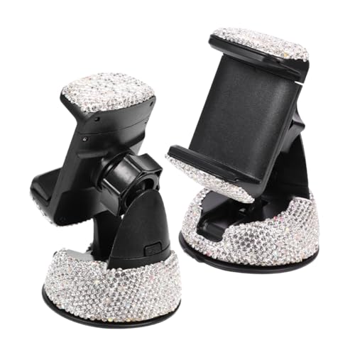 2 Pezzi per Telefono da Auto Bling e Accessorio Decorativo per Interni Auto Facile Angolo e Stabile per Donne