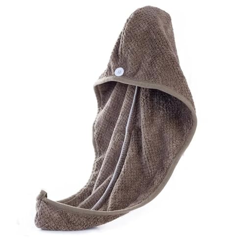 Serviette en microfibre pour cheveux rose bonnet de bain séchage rapide douche piscine