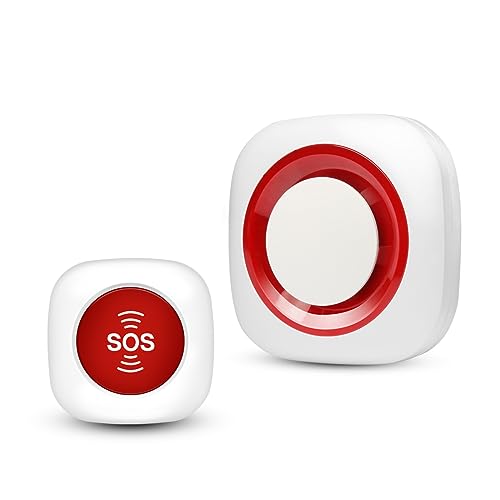 Installazione fai da te con configurazione completamente wireless: l'unità principale supporta fino a 32 diversi accessori, alcune funzioni sono disponibili solo per alcuni accessori, come il ritardo di inserimento e il ritardo di allarme. Inoltre il kit è piccolo e impermeabile, può essere messo in tasca o fissato fissato al muro, a fianco del letto, (non è necessario installarlo, le bottiglie sono appiccicose). Può essere appeso al collo come ciondolo.