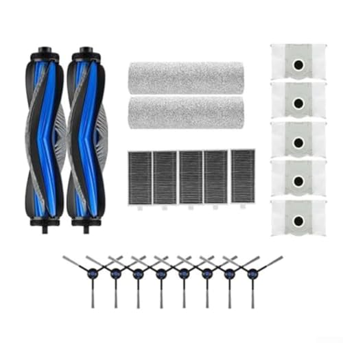 CARMOTTER Ersatzset für Saugroboter X8 Pro / S14 Plus – Seitenbürsten, Wischtücher & Filterbeutel