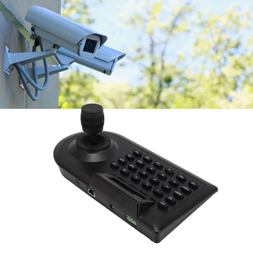 ZenithAur Teclado PTZ Joystick 3D, Controlador de cámara PTZ con Pantalla LCD e Interfaz RS485 232, Agradable para el Control Multifuncional de NVR y cámaras de Pelota