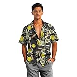 HANDICHI Design Softball Paradise Hawaiian Shirt for Men – Tropical Aloha Button Down Baseball Shirt, Funny...