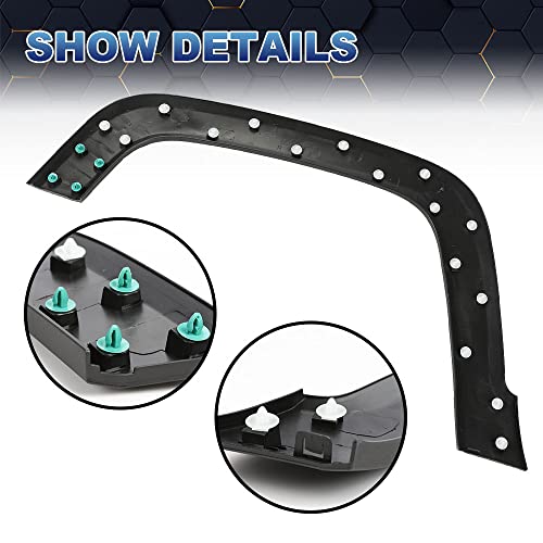 Pit66 Fender Flare, Compatible With 2015-2021 Jeep Renegade 15-21 Fender Trim Molding Moulding Textured Black 1Pcs Front Left 5Xb67Lxhaa, Ch1790104 #TOP2