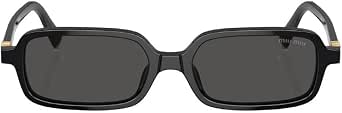 Miu Miu Women's Designer Black RX Sunglasses - Rectangular Acetate Frame