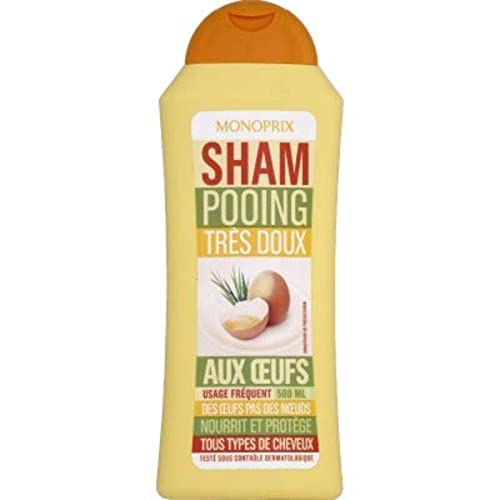 Monoprix Shampooing très doux aux oeufs - Le flacon de