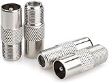 induktive antennenkoppler handy Link Koaxialkabel TV mit 1 Buchse und 1 Stecker, TV-Antennenkoppler