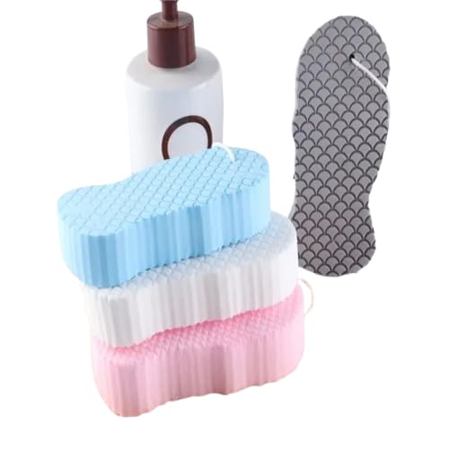 Baby Bath Sponge Soft Gentle Bathing Sponge for Newborn Infant Body Wash Scrubber Skin Friendly Baby Shower Sponge Bathing Loofah for Kids Sensitive Skin Bath Time Care Accessory-image-9