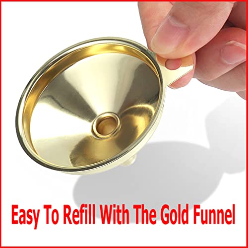 Gold Salt Shaker And Pepper Grinder Set,Stainless Steel Manual Salt Shaker And Pepper Mill,Adjustable Thickness,Suitable For Kitchen,Barbecue,Picnic,2 Packs #TOP6