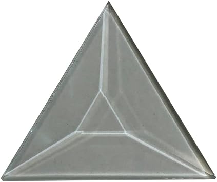 2" Triangle Clear Glass Bevel 10 Pack