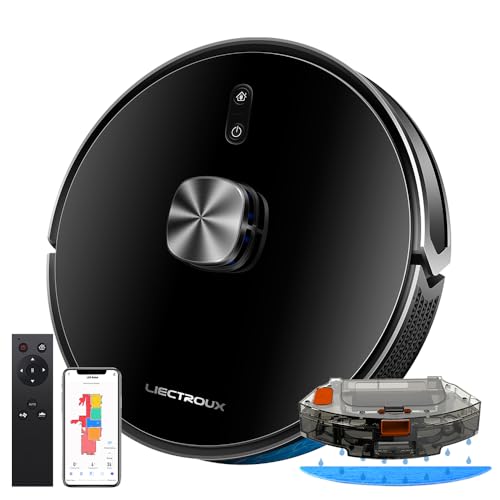 Robô Aspirador Liectroux XR500 Pro 3 em 1 Aspira Varre Passa Pano Com Aplicativo Compatível Com Alexa e Google Mapeamento Inteligente Salva os Mapas Bivolt
