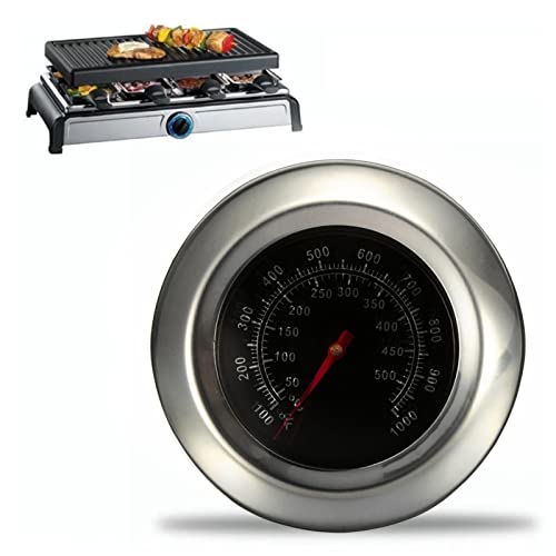 Riuulity Thermomètre de Cuisson en Acier Inoxydable, Large Plage de Température, Outil de Cuisine Léger et Portable pour Barbecue en Plein Air