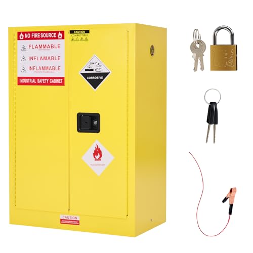 SPECRAFT Flammable Cabinet 30 Gallon Yellow