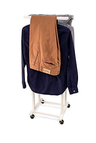 Arredamenti Italia Herrendiener für Schlafzimmer CLEVER, Holz - Farbe: Weiß Ar-It il cuore del legno“