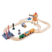 Hape Crossing & Crane Toy Set