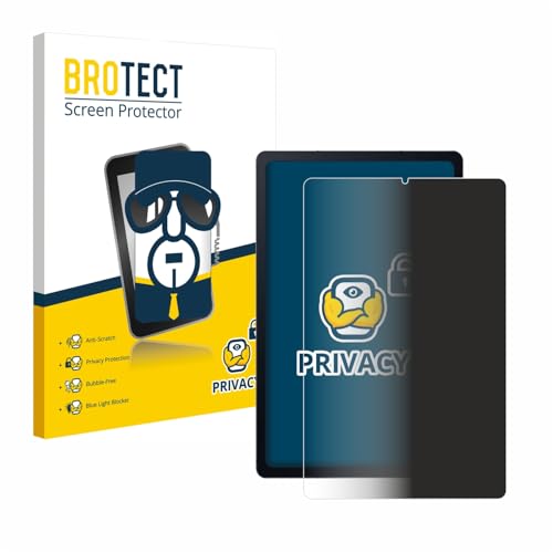 BROTECT Protector Pantalla Privacidad para Samsung Galaxy Tab S6 Lite LTE/WiFi 2020 [Anti Espía, Película Protección, Privacy]