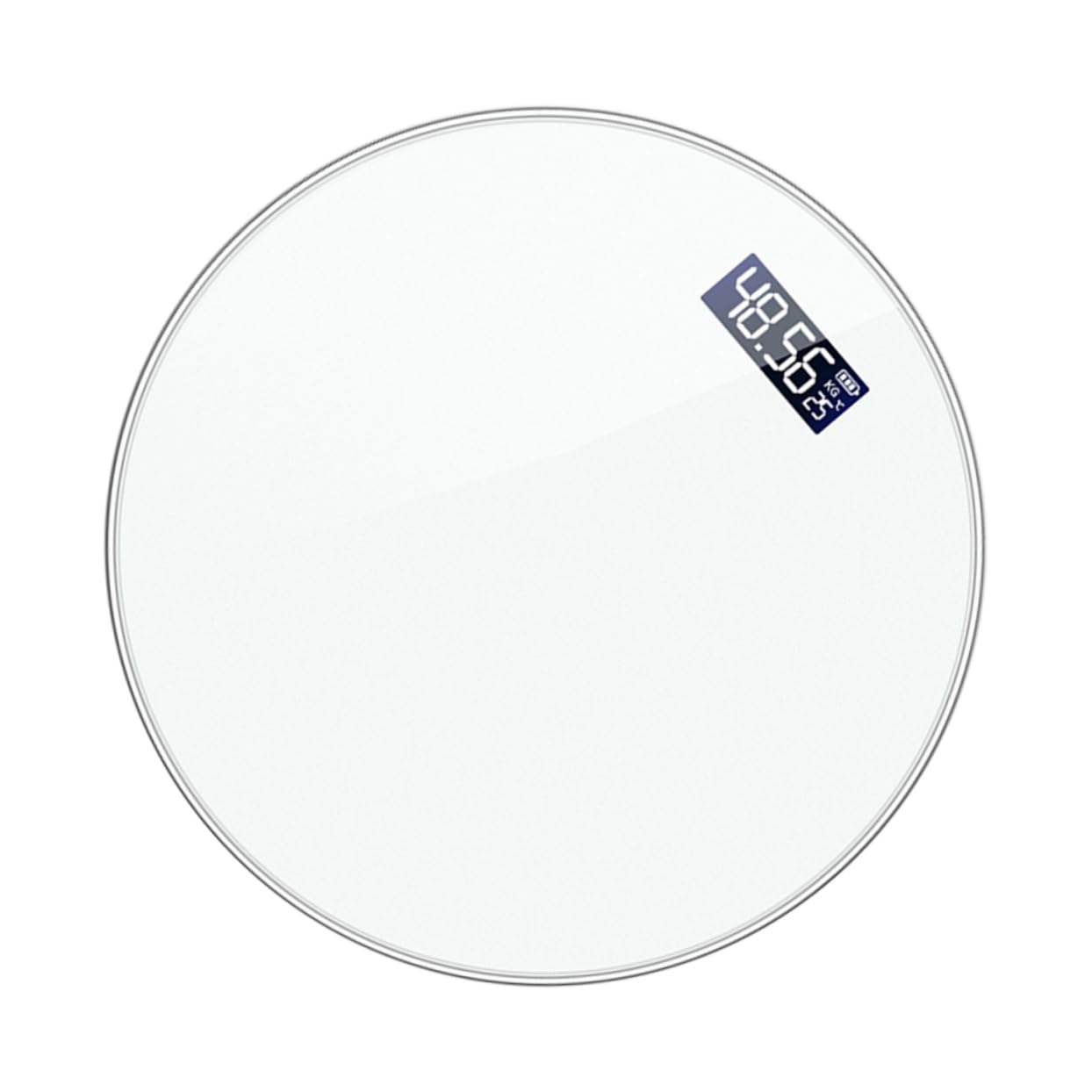 WOONEKY Báscula de Peso Corporal Electrónica con Pantalla LED Herramienta de Pesaje Precisa para Control de Peso Familiar y Deportivo Función de Temperatura Recargable Color