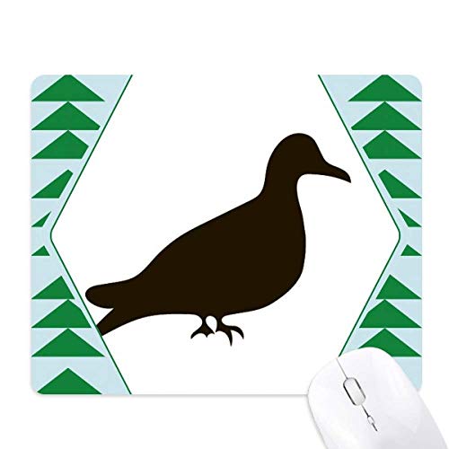 Tapis de souris pigeon noir antidérapant pour éviter les glissements