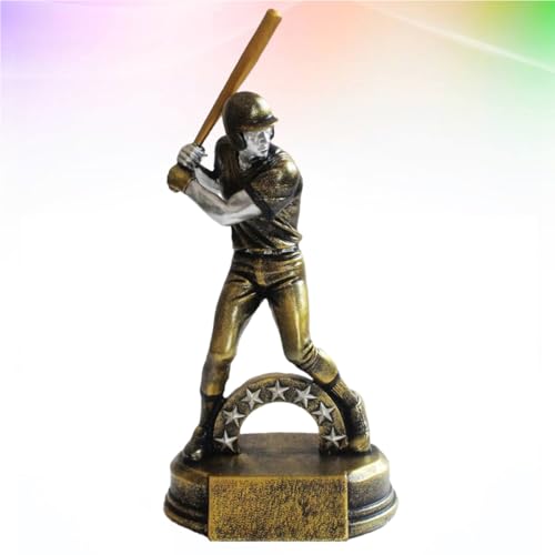 Ornement en résine athlète de baseball figurine décorative maison