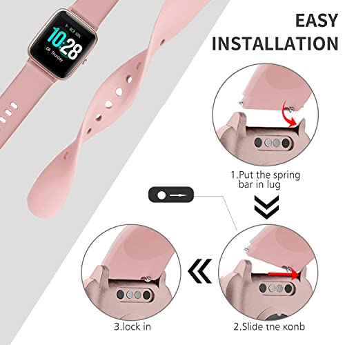 Issinlky Veryfitpro ID 205L band, 19mm band Silicone band for GRV FC1 IDW 15 ID205S ID205G ID215G ID216 GRVID205L YM205L Uwatch3 Ufit GT BV205L TE021 SW020 SW021 SW023 Smartwatch - Image 6