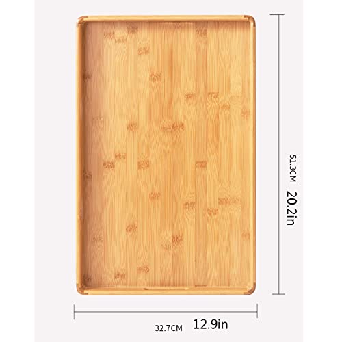 Plateau à collations rectangulaire or taille C avec poignées - 4