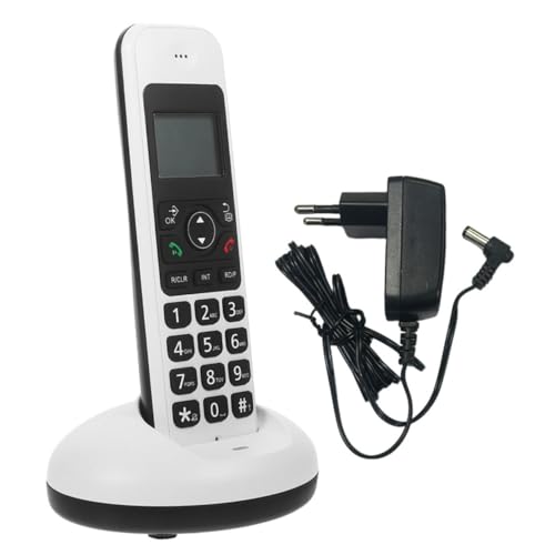 DOITOOL Telefono Cordless Digitale Tasti Grandi per Casa e Ufficio Espandibile Schermo Leggibile Adatto Anziani e Visuali Spina UE