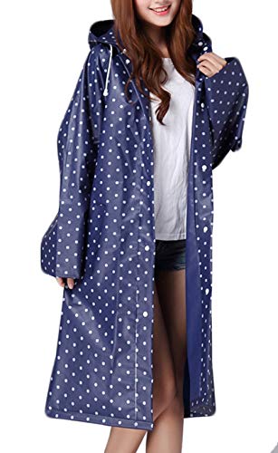 Dawwoti Impermeabile Leggero Monopezzo da Donna Giacca Impermeabile Trasparente A