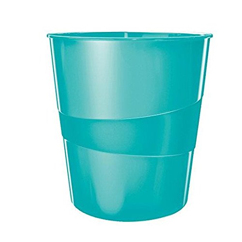 Leitz 6 Papierkörbe WOW Kapazität 15L Polypropylen D29 x h32,4 cm mint glänzend