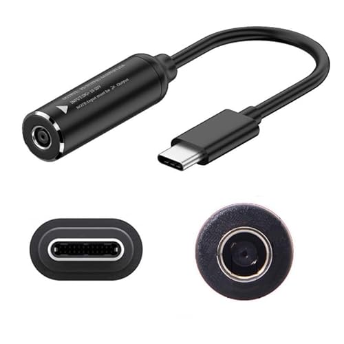 FASTELECTRIC PD65W DC 4.5x3.0mm (0.9mm) Adapter to USB-C Charging Cable Female to Type-C Charger Power Adapter Cable for Laptops,Mobile Phones,Tablets, Rechargeables,etc