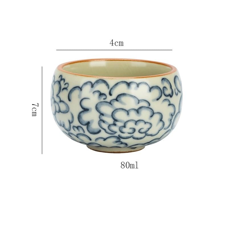Kung Fu Kubek do herbaty Ceramiczny kubek do herbaty Ru Kiln Master, mały kubek do użytku osobistego, Rooibos, miska, kubki seledynowe małe kubki do herbaty